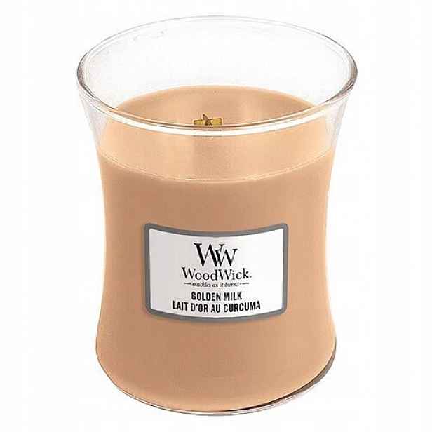 WoodWick střední svíčka Golden Milk 275 g