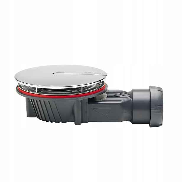 Schedpol Sprchový sifon Ultraslim s chromovaným povrchem ø90 mm 9.316