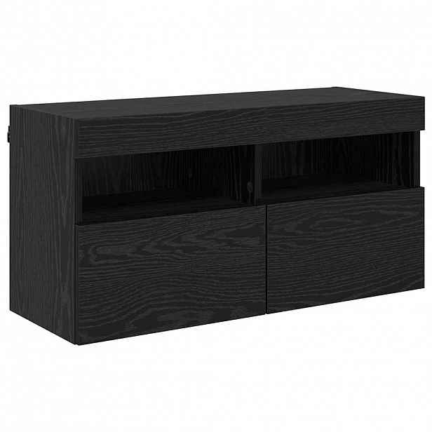 vidaXL TV wall cabinet 80 x 30 x 40 cm Černý dub Kompozitní dřevo