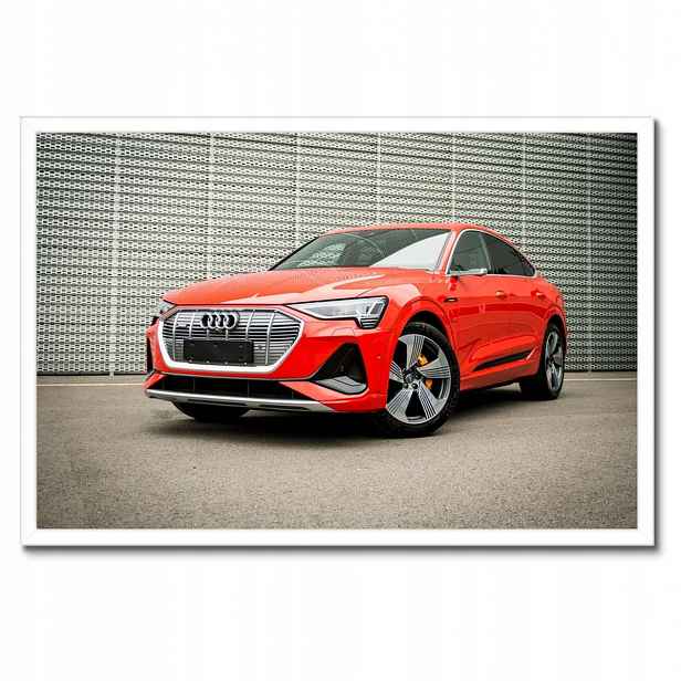 Plakáty v rámu 60x40 Červené Audi e-tron