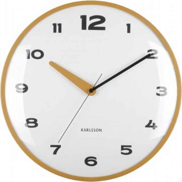 Designové nástěnné hodiny 6028YE Karlsson 40cm