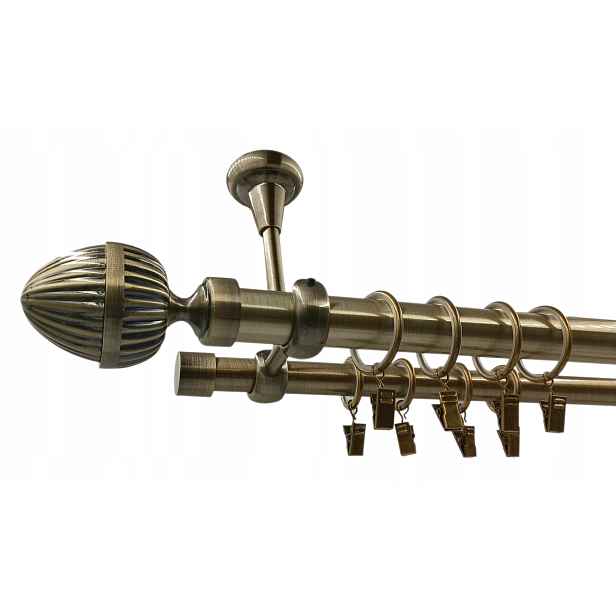 Garnýž 25+19 mm Zlato Antik 280 Milano