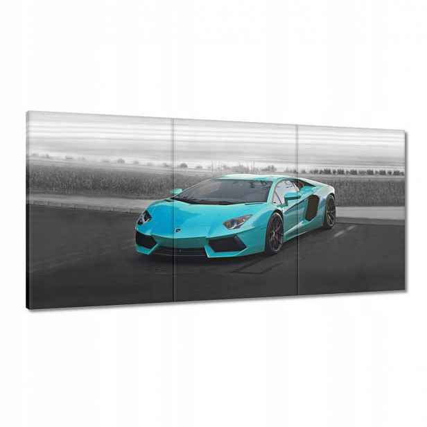 Obrazy 180x90 Tyrkysové sportovní auto