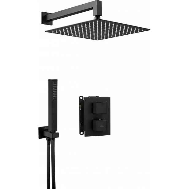 Sprchový Set Box Černá Termostatická Bxyzneat