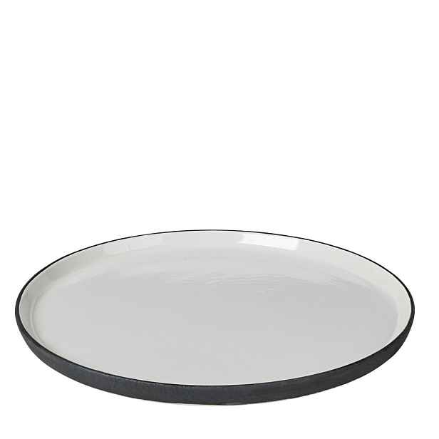 Talíř 28 cm Broste ESRUM - slonová kost/šedý