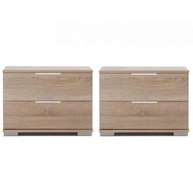 Set nočních stolků (2 ks) Easy Plus, dub sonoma