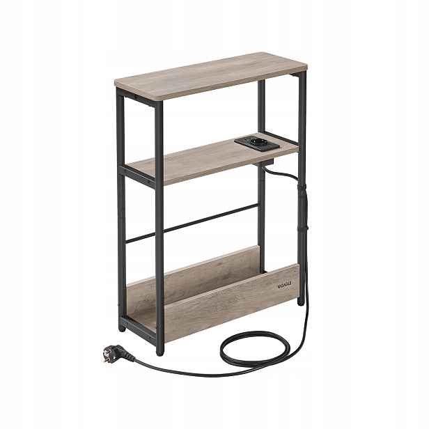 Konzola úzká Stolek regál police 45x18x58 cm organizér s zásuvkou