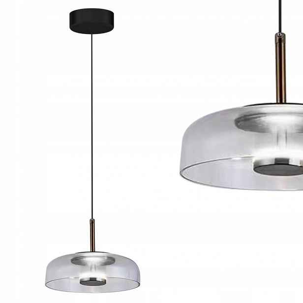 Moderní závěsná lampa, průhledný 6W Led stínidlo pro jídelnu Milagro
