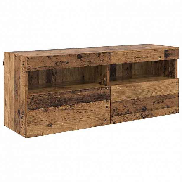 vidaXL TV wall cabinet 100 x 30 x 40 cm Staré dřevo Kompozitní dřevo