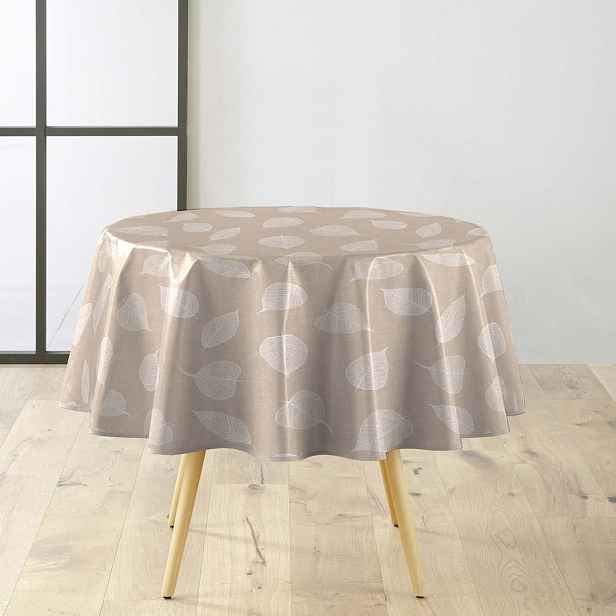 Omyvatelný ubrus ø 160 cm Feuillys – douceur d'intérieur