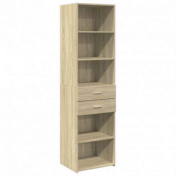 vidaXL Skříň highboard dub sonoma 50 x 42,5 x 185 cm kompozitní dřevo