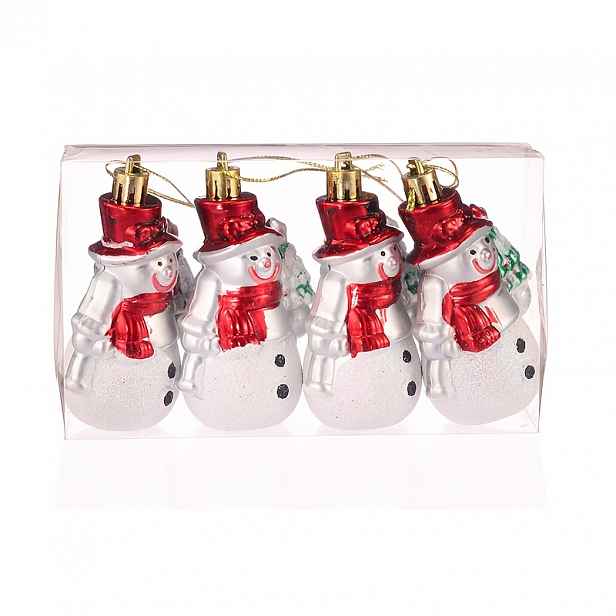 TEMU 9Cm 4ks Ozdoby na stromek Vánoční dárky Santa Claus Domácí dekorace Vánoční dekorace na zavěšení na vánoční stromek Vánoční ozdoby