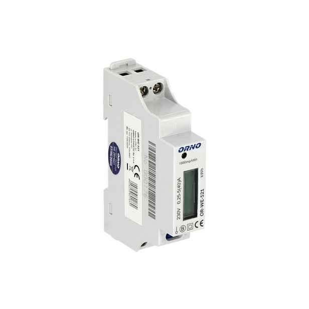 1-fázový elektroměr 40A MID s impulsním výstupem