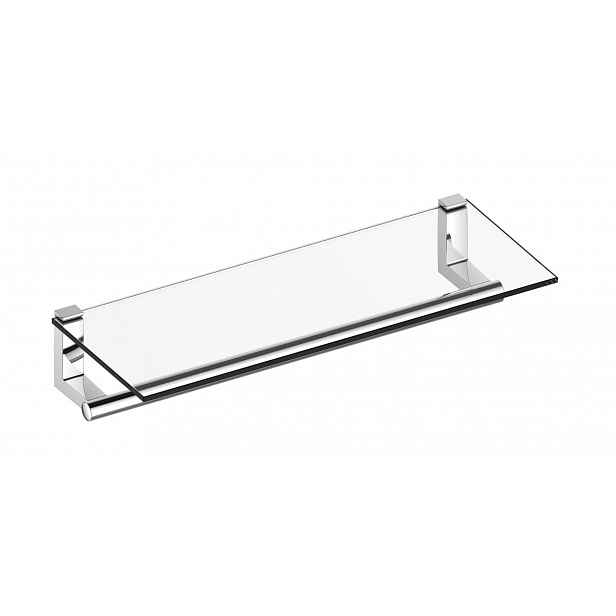Keuco Plan - Polička s držákem ručníků, délka 60 cm, sklo/chrom 14975170000