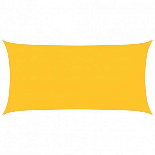 vidaXL Plachta proti slunci 160 g/m² obdélník žlutá 4 x 7 m HDPE