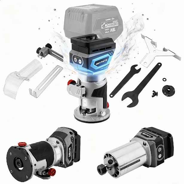 Akumulátorová frézka Energy+ 18V Graphite 58GE140