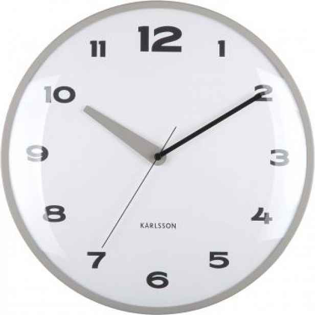 Designové nástěnné hodiny 6028GY Karlsson 40cm