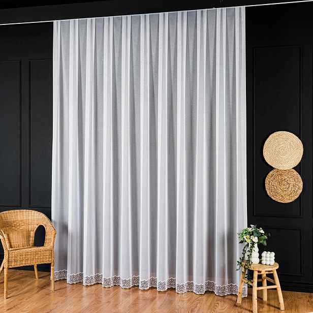Markizeta Premium APL001M Enzo Bílá guipure dole Obšije Boky 200x300cm