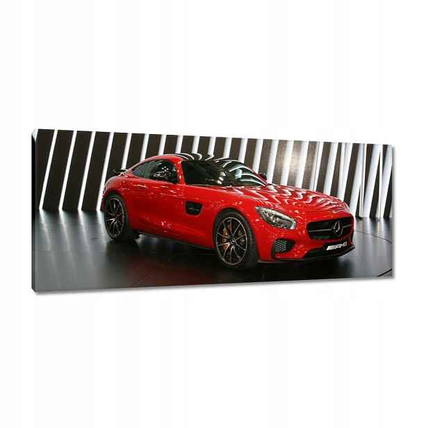 Obrazy 100x40 Červený Mercedes Amg