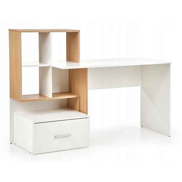 Psací stůl pro mládež Grosso dub zlatý Mdf funkční, elegantní a moderní