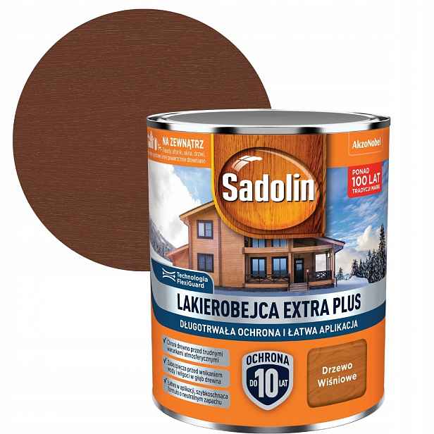 Sadolin Lakobejca Na Dřevo Extra Plus 4,5L Třešňové dřevo