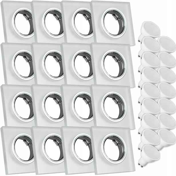16X Skleněná Lampička Moderní Kulaté Stropní Svítidlo Kolo Silné Sklo Námraza Led Žárovka 10W
