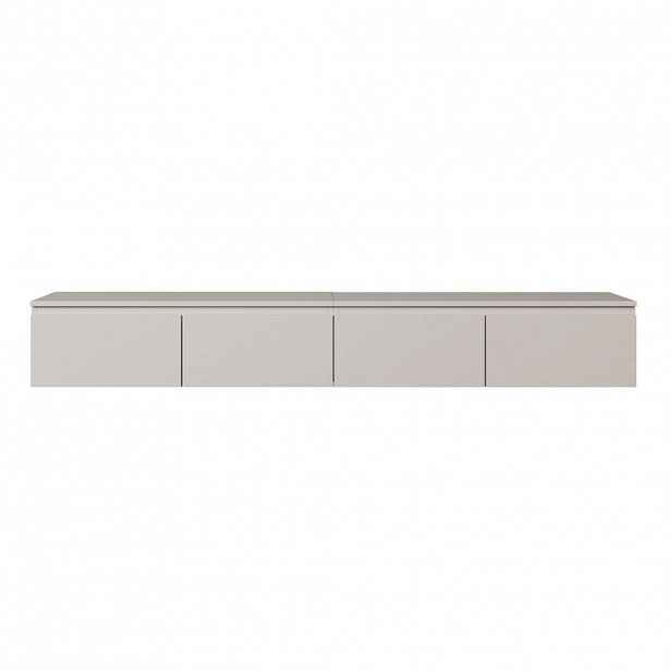 Selsey TV stolek Bemmi šedobéžový 200/28/32 cm