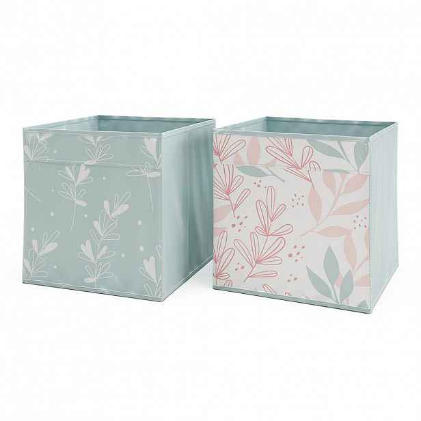 Vicco SKLÁDACÍ BOX Tyrkysová 30 x 30 cm Sada 2 kusů