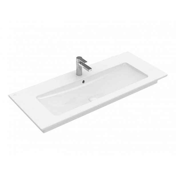 Villeroy & Boch Venticello - Umyvadlo nábytkové 80x50 cm, s přepadem, otvor pro baterii, CeramicPlus, alpská bílá 41048LR1