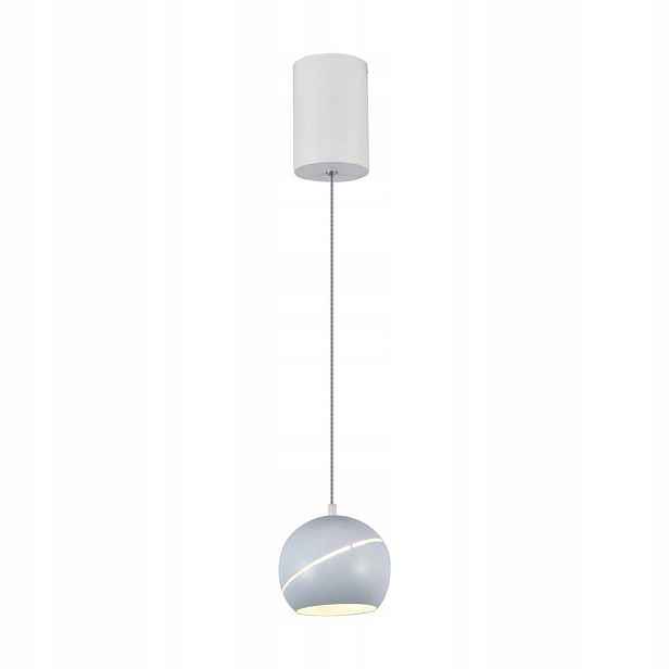 Závěsná Led bodová lampa koule bílá nad stůl ostrov bar 3000K V-tac
