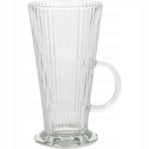 Conical Sklenice na latte macchiato, rýhovaná, výška: 142 mm 12 ks