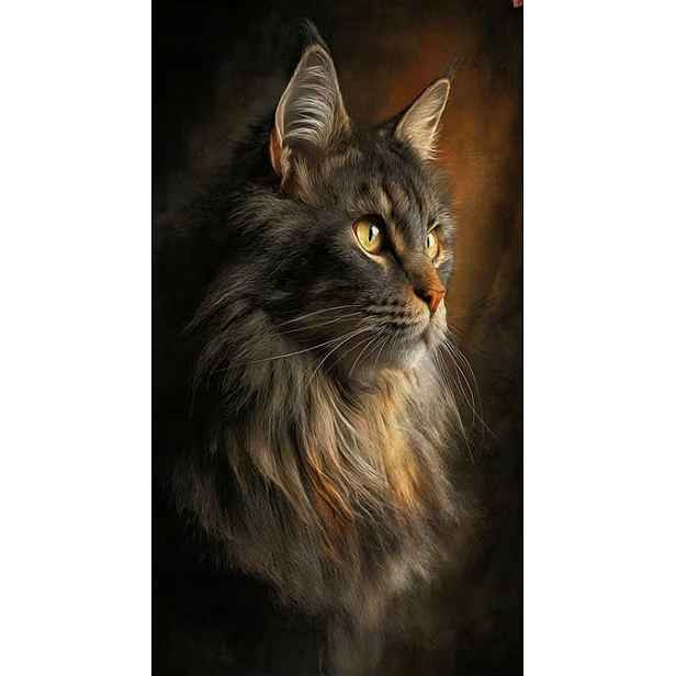 Ručník Kočka Maine Coon Obrovský Kočka Plážový Ručník 70x140