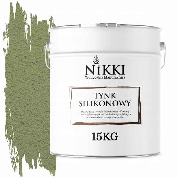 Silikonová Omítka Fasádní Zelená F484 15KG Struktura "baránek" Zrno 1.0mm