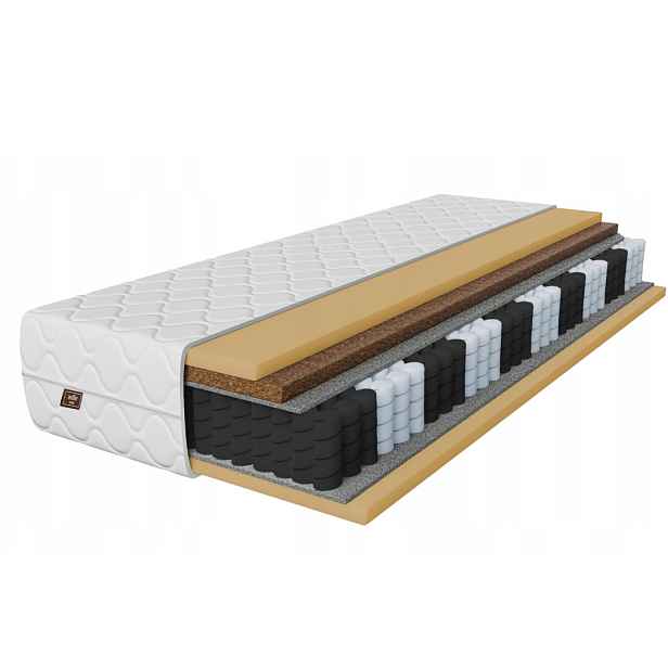 Taštičková matrace 80x200 Prestige Kokos 26 cm pružinová tvrdá H4/H5