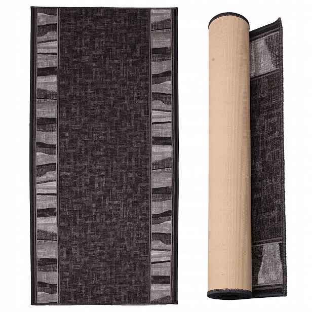 Koberec Běhoun do předsíně, haly, na chodbu, protiskluzová, 100x300, Zorro Grey
