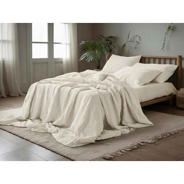 Mušelínové povlečení PURELY PREMIUM krémové Rozměr povlečení: 70 x 80 cm | 140 x 220 cm