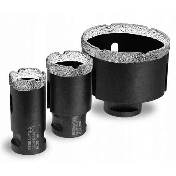 Sada Diamantových Korunek Vacuum Brazed 28,35,68 MM 3 Ks