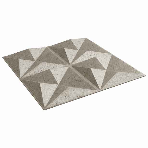 vidaXL Nástěnné panely 48 ks 50 x 50 cm Origami beton XPS pěna