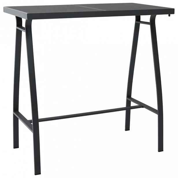 Zahradní barový stůl 110x60 cm černá