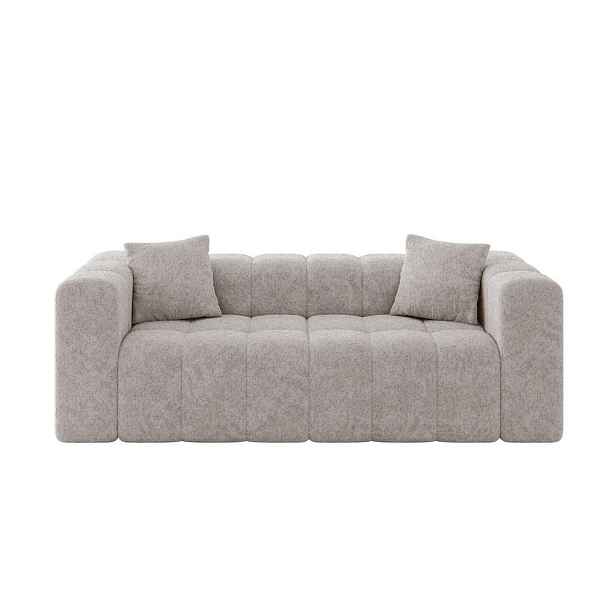 ALTDECOR POHOVKA 2-MÍSTNÁ DONY-2 232x90x71 cm Světle šedá Žinylka