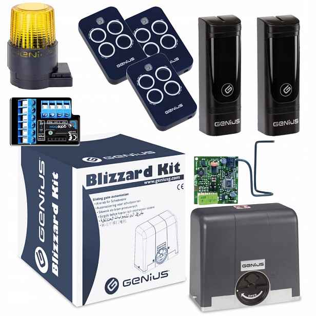 Genius BLIZZARD400+ Modul WiFi Lampa+ Pilot 3ks pohon posuvné brány