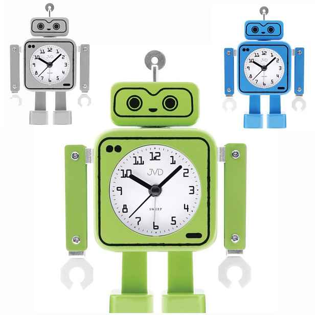 JVD SRP2305 - Dětský budík ROBOT s pohyblivýma rukama