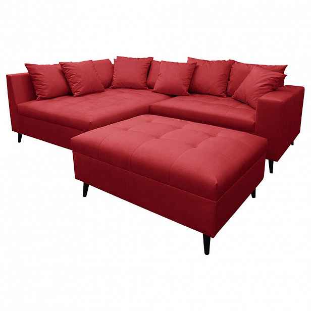 MID.YOU ROHOVÁ SEDAČKA, textil, červená