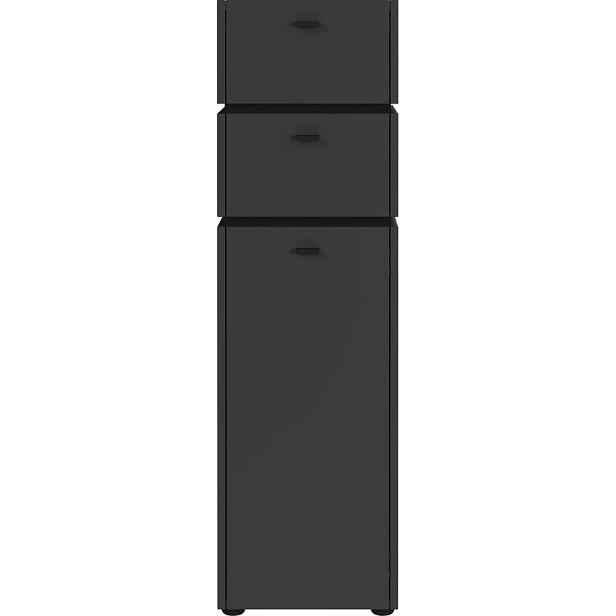 Antracitová vysoká koupelnová skříňka 34x117 cm Modesto – Germania