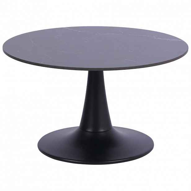 Stylife KONFERENČNÍ STOLEK, černá, kov, keramika, 70/70/40 cm