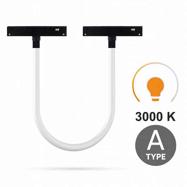 Lampa Tuba 1M 16W RG1 typ A pro kolejnice Smart Track 3000K černá