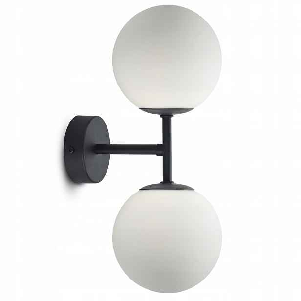 Nástěnná lampa dvojitá Full Globe Glass 561-K2 Led G9 Bílé koule