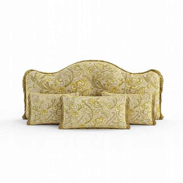 Sada 5 polštářů Opěrka hlavy pro postel Vintage styl 200 x 86 cm