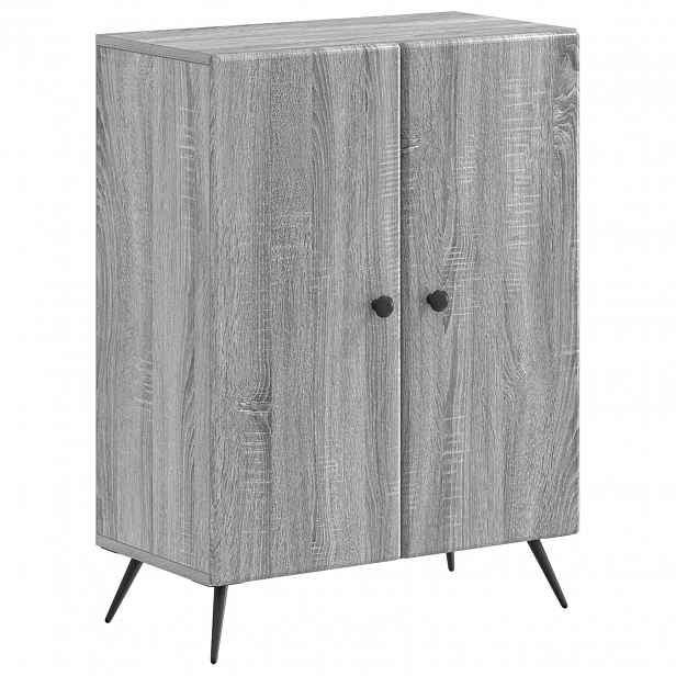 vidaXL Koupelnová úložná skříň BREDA Šedý Sonoma 59,5 x 31 x 80 cm