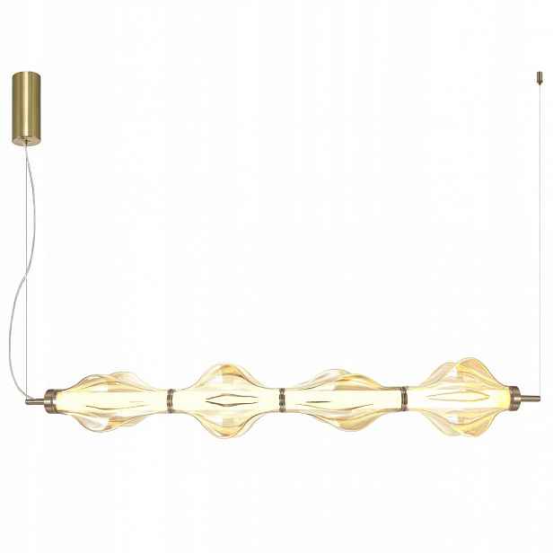 Závěsná lampa Elva mosaz 1xLED 30W 3000K Ozdobné Obývací Světlo IP20